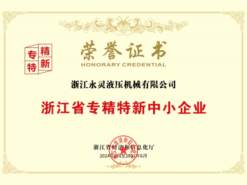 浙江省专精特新中小企业荣誉证书-拷贝